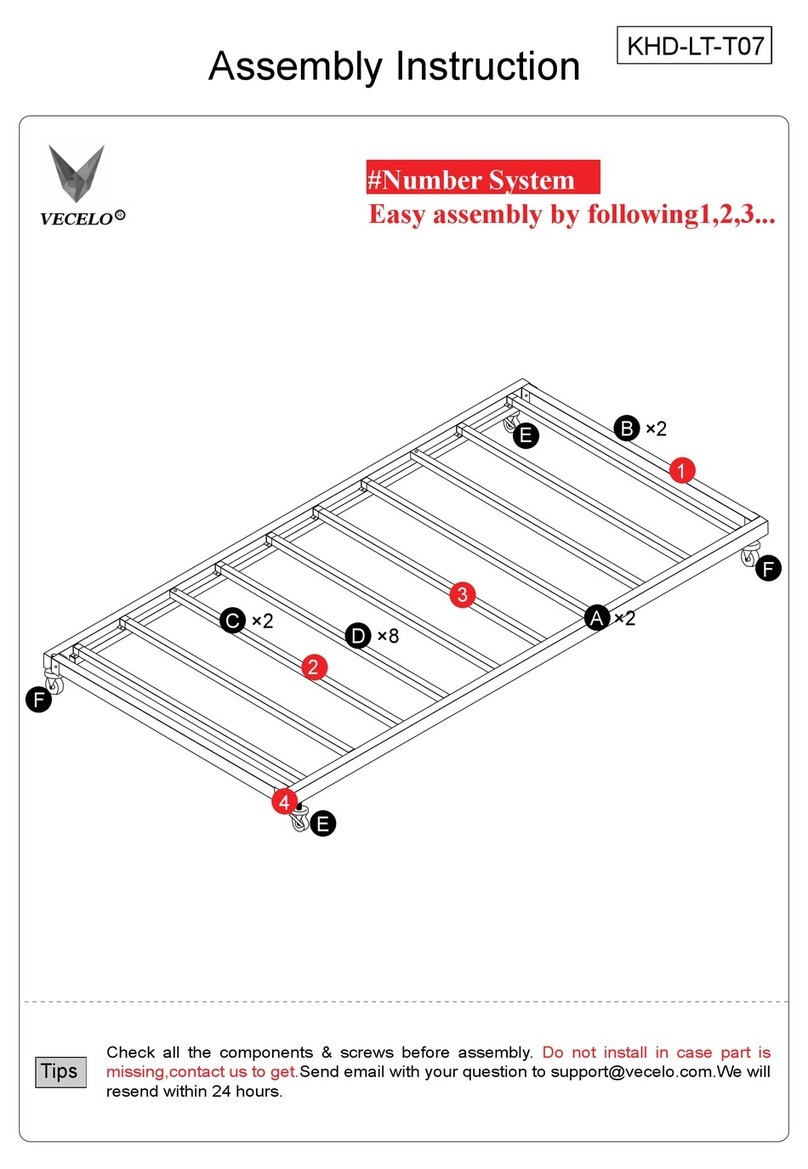 VECELO KHD-LT-T07 Assembly instruction VECELO KHD-LT-T07 Assembly instruction