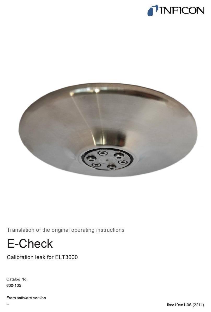 Inficon E-Check Translation of the original operating instructions
