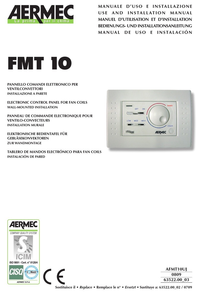 AERMEC FMT 10 Use and installation  manual