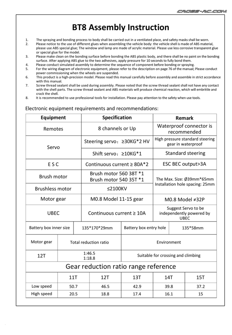 CROSSRC BT8 User manual
