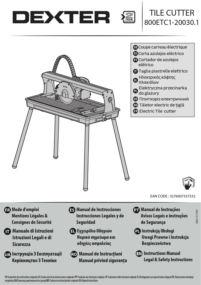 Dexter Laundry 800ETC1-20030.1 User manual