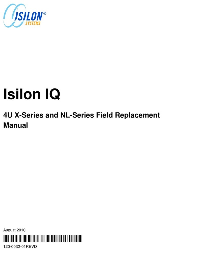 Isilon Systems Isilon IQ 4U X Series Field Replacement Manual