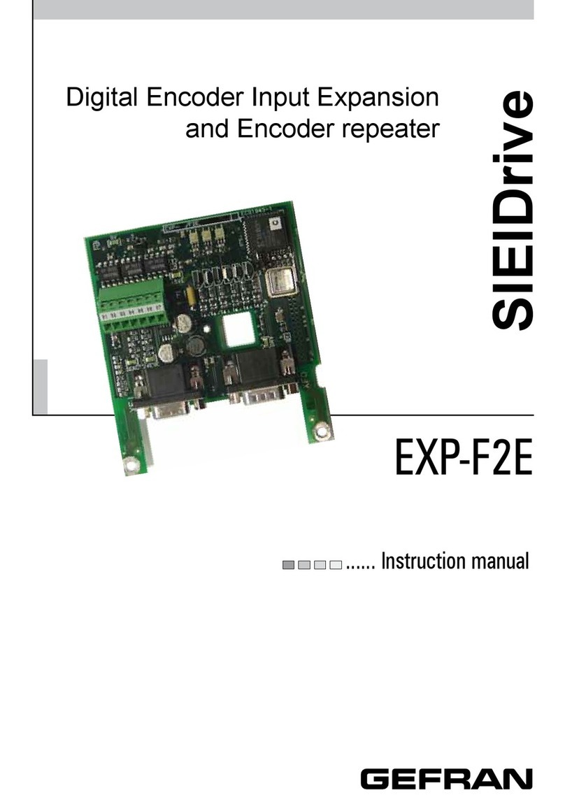 gefran SIEIDrive EXP-F2E instruction manual