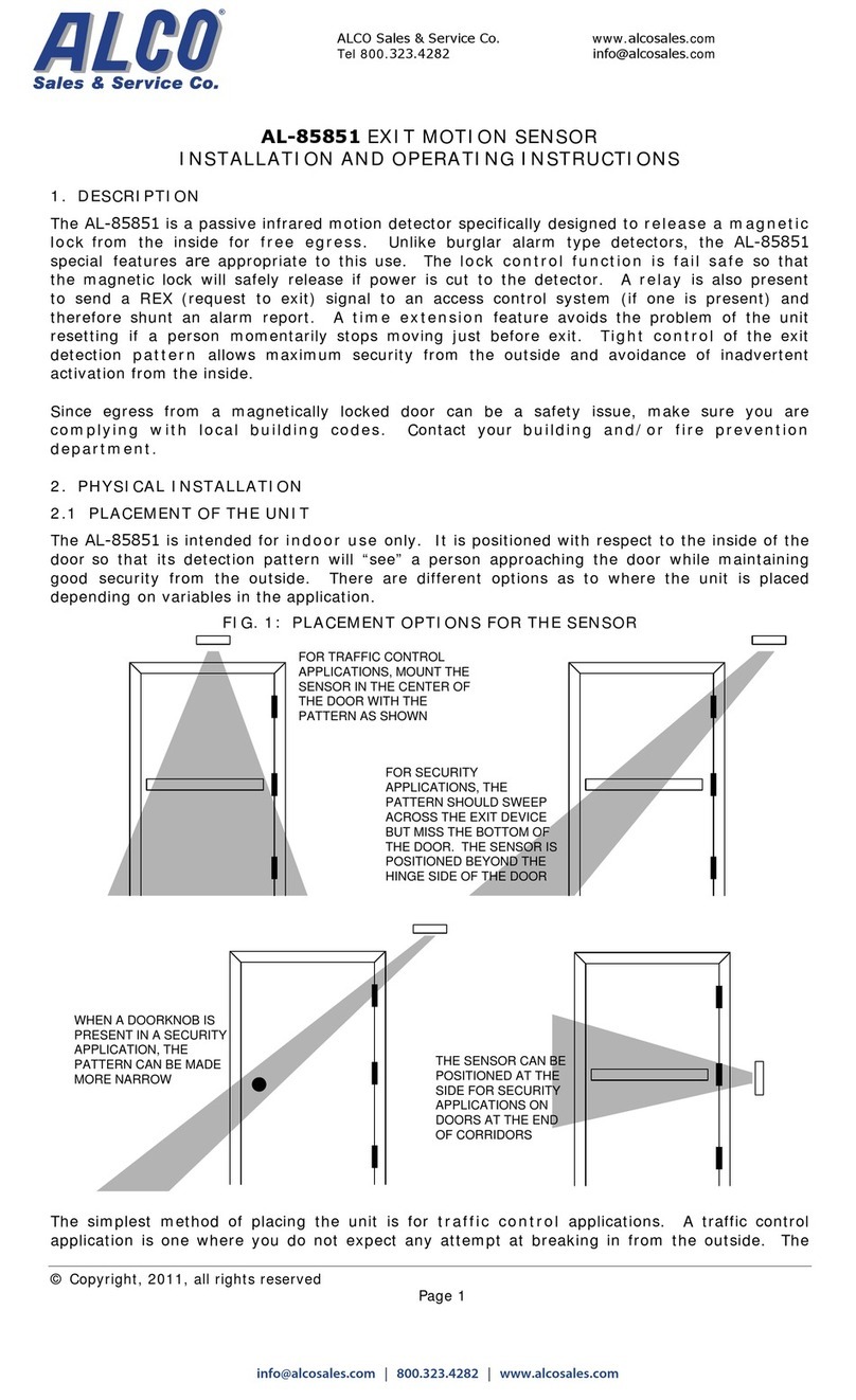 ALCO AL-85851 Installation and operating instructions