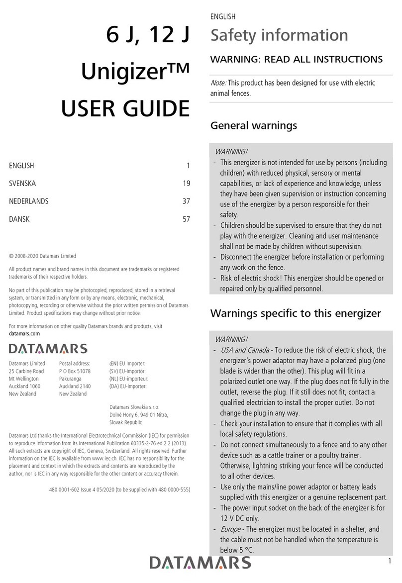 Datamars Unigizer 6 J user guide Datamars Unigizer 6 J user guide