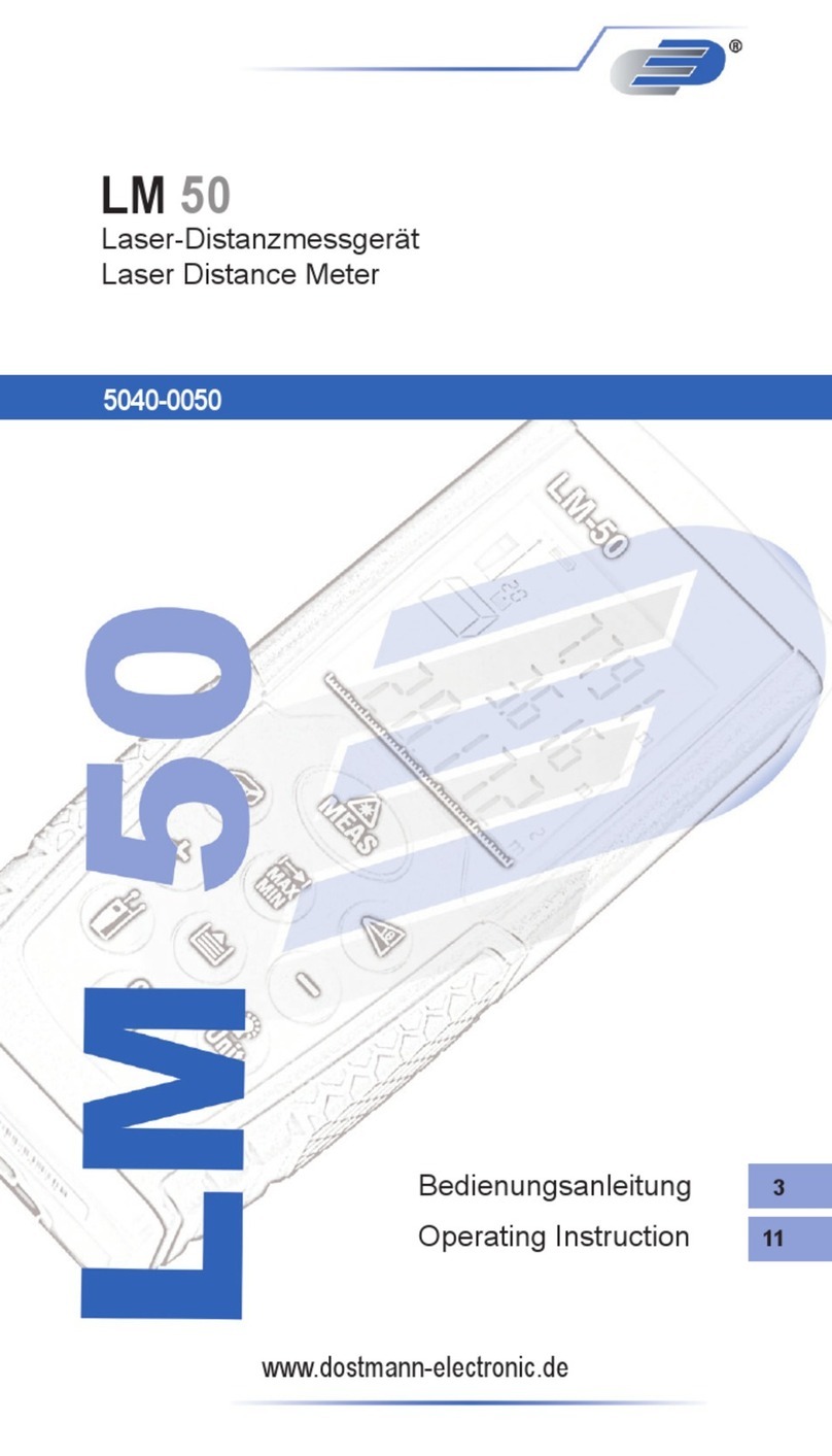Dostmann Electronic LM 50 Operating	 instruction