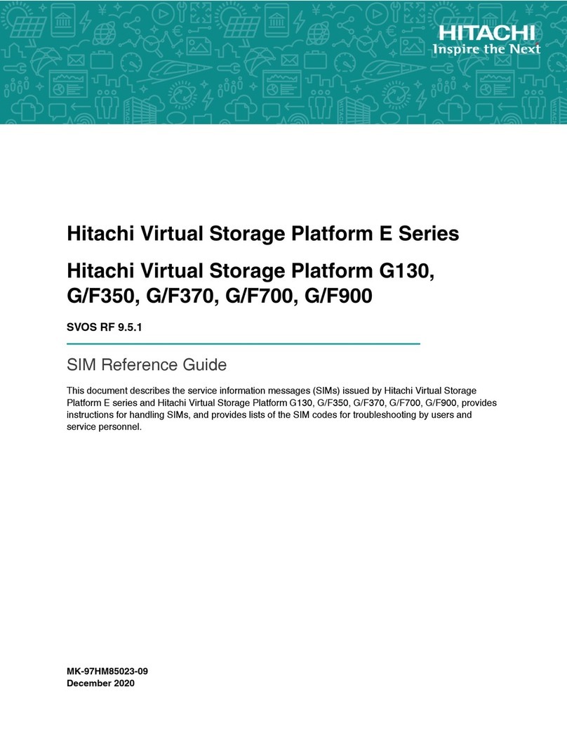 Hitachi Virtual Storage Platform E Series User manual
