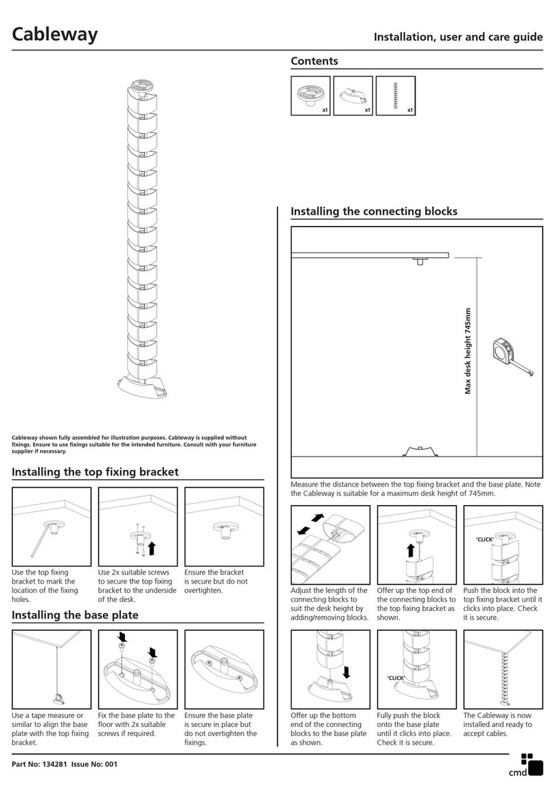 CMD Cableway Installation, use and care guide