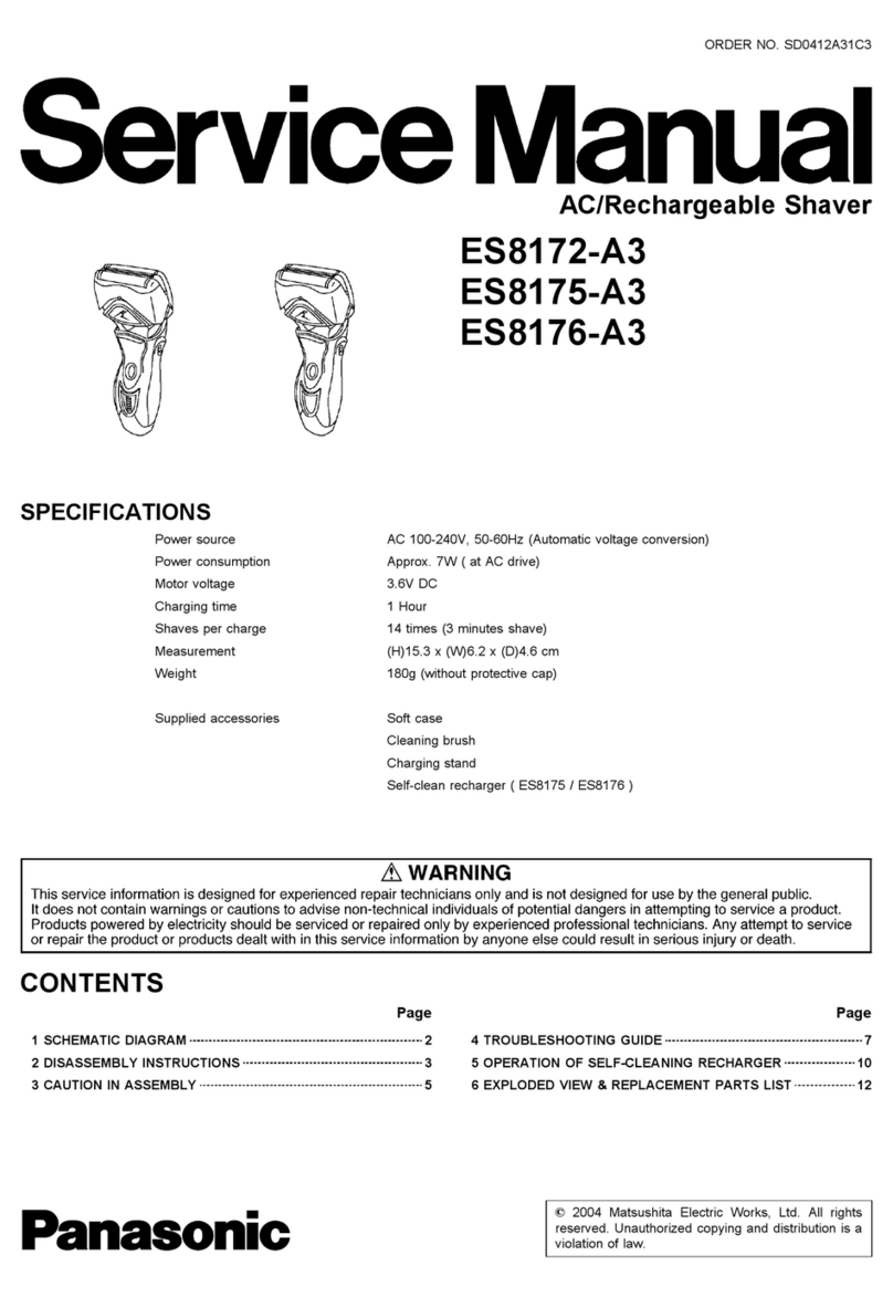 Panasonic ES8172-A3 User manual
