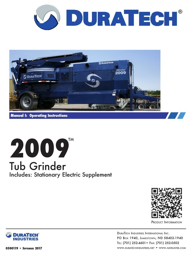 Duratech 2009 operating instructions