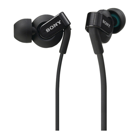 Sony MDR-XB41EX operating instructions