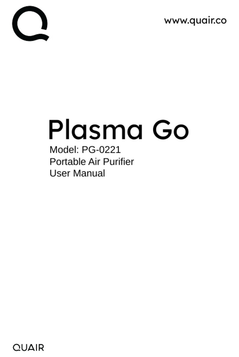 QUAIR Plasma Go PG-0221 user manual