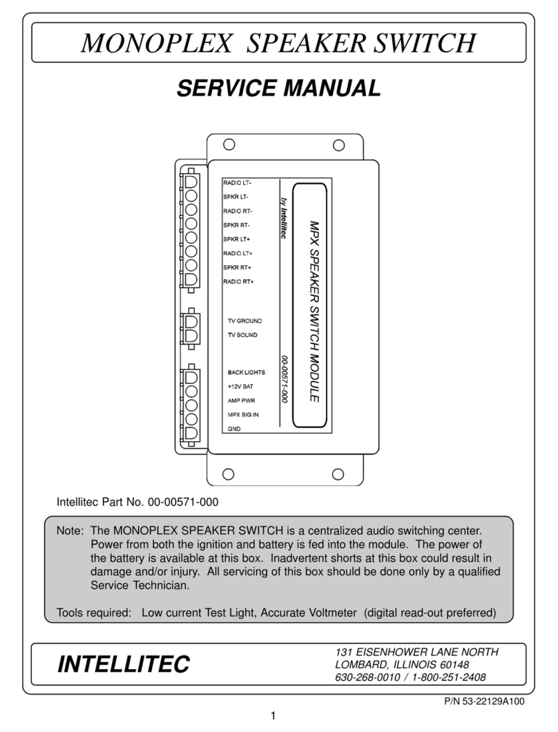 Intellitec 00-00571-000 Service manual