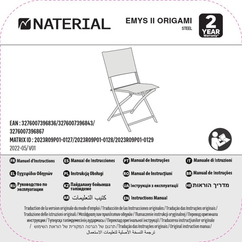 Naterial EMYS II ORIGAMI Original instruction manual Naterial EMYS II ORIGAMI Original instruction manual
