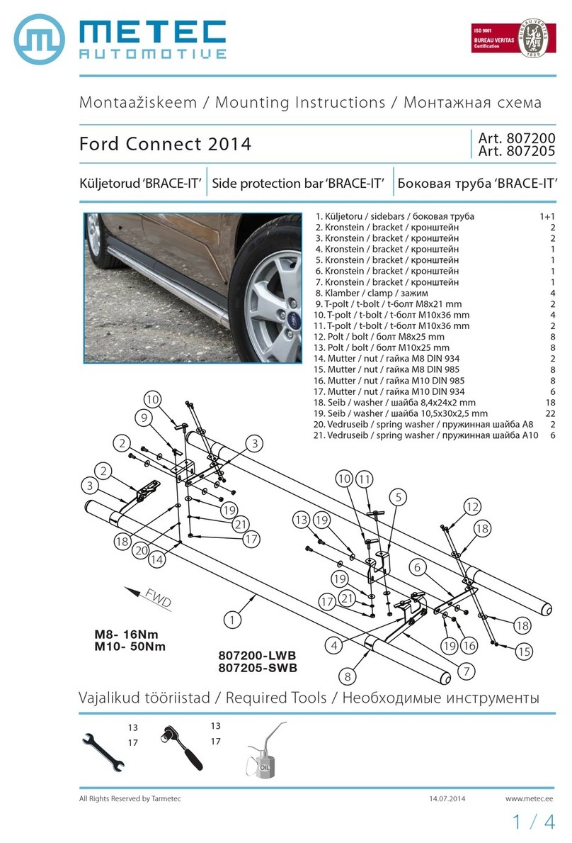 Metec BRACE-IT Mounting instructions Metec BRACE-IT Mounting instructions