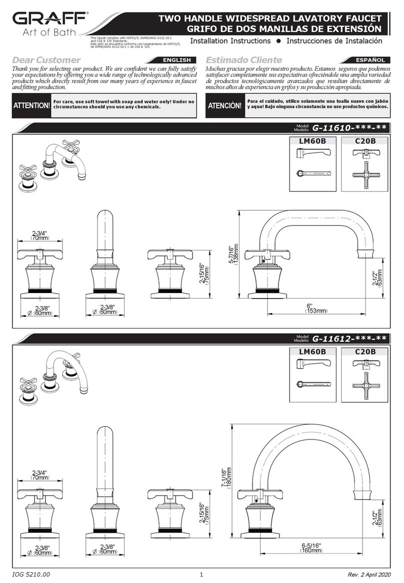 Graff G-11610 Series installation instructions