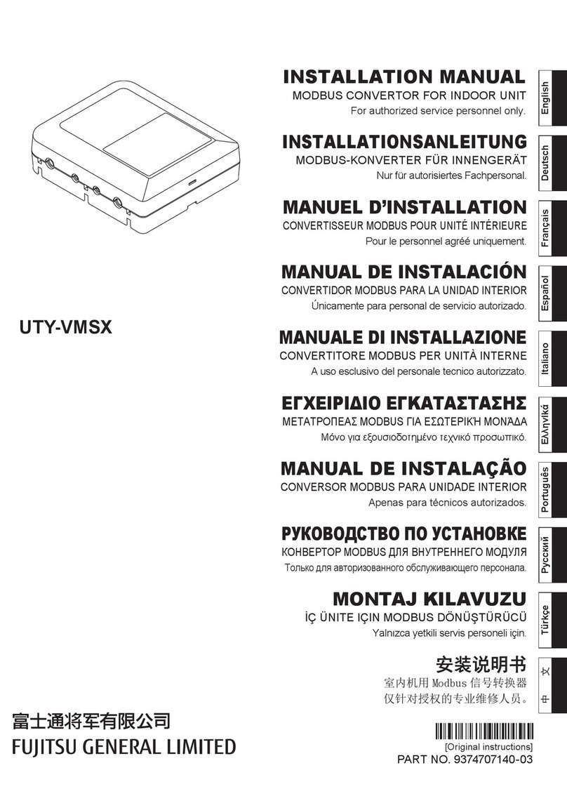 Fujitsu UTY-VMSX installation manual