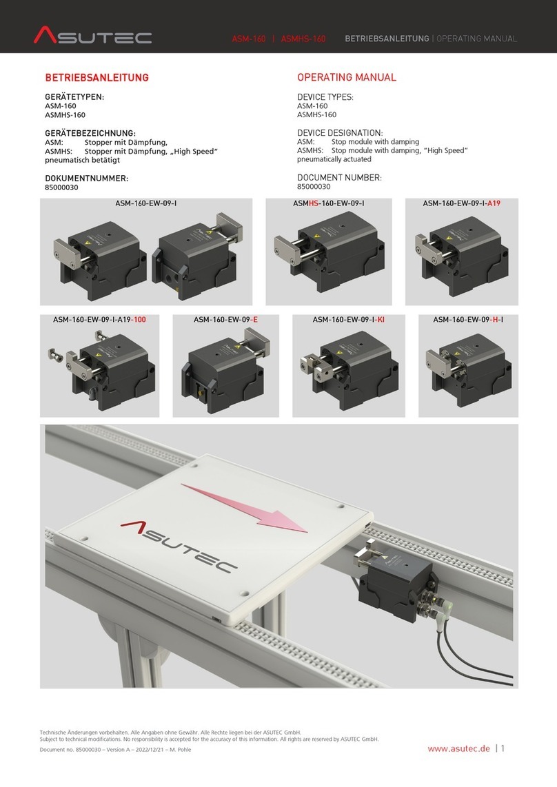 Asutec ASM-160 operating manual