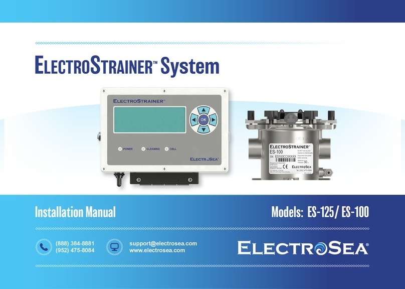 ELECTROSEA ElectroStrainer ES-125 installation manual
