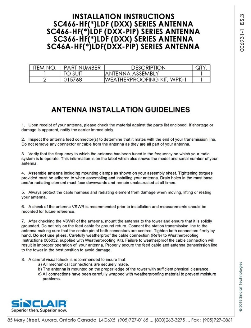 Sinclair SC466-HF LDF Series User manual