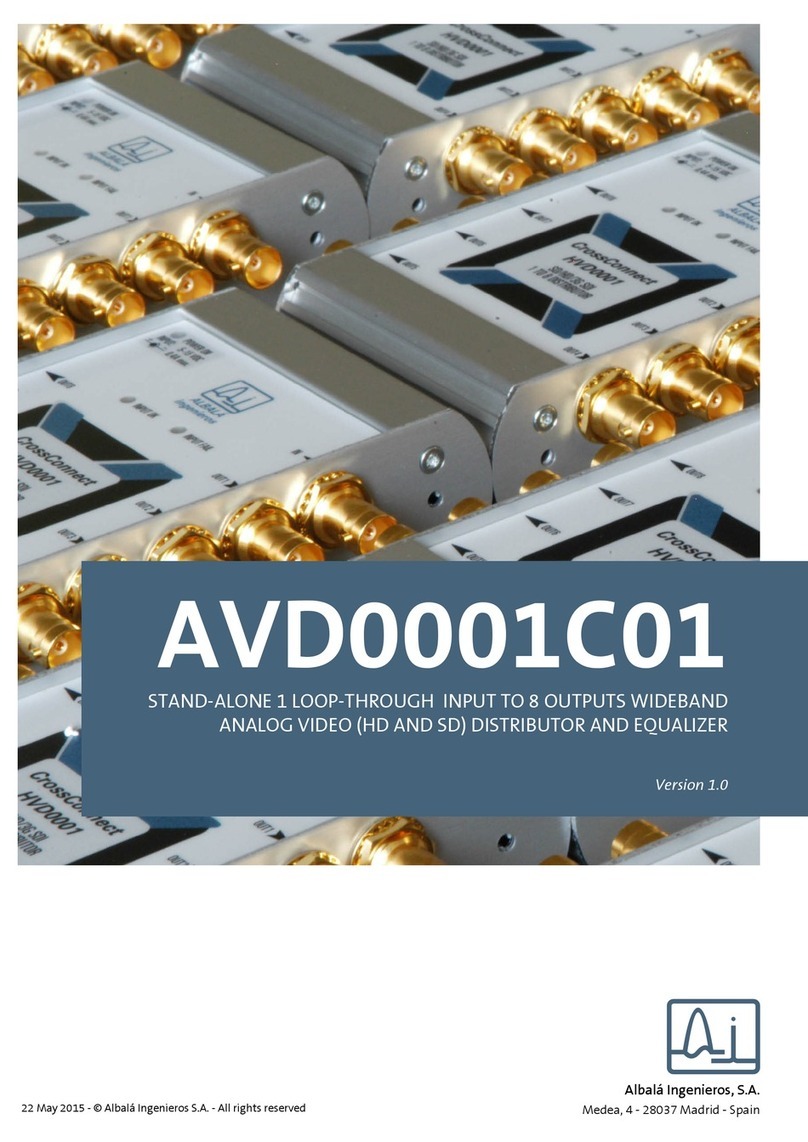 Albalá Ingenieros AVD0001C01 manual
