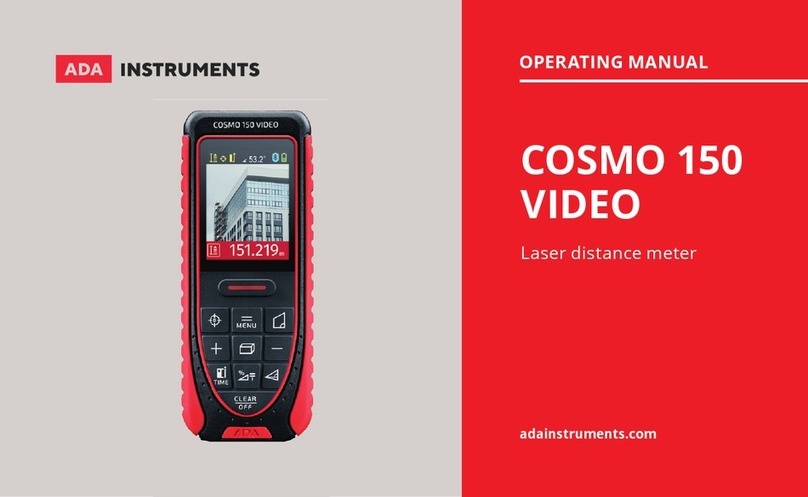 ADA INSTRUMENTS COSMO 150 VIDEO operating manual ADA INSTRUMENTS COSMO 150 VIDEO operating manual