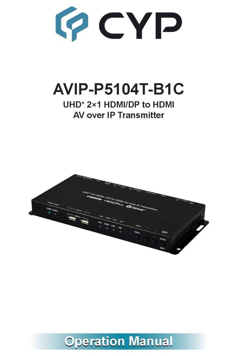 CYP AVIP-P5104T-B1C User manual