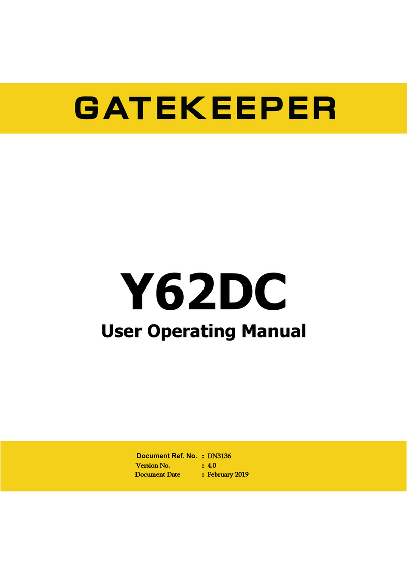 Gatekeeper Y62DC User's operating manual