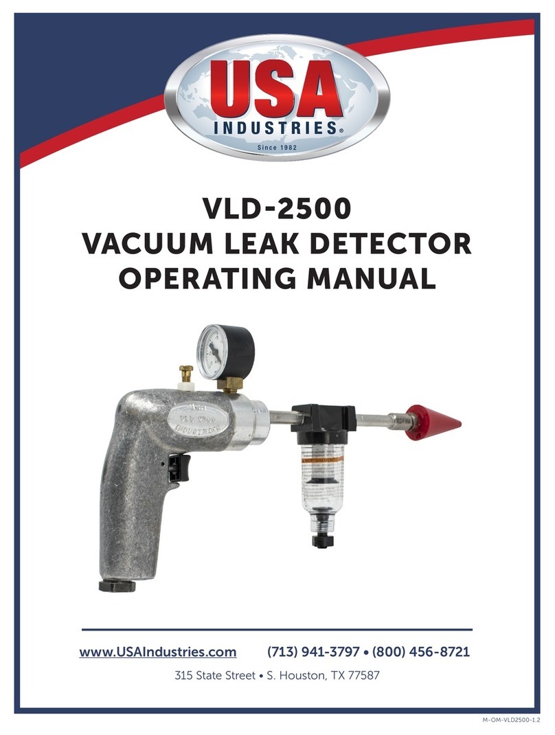 USA Industries VLD-2500 operating manual