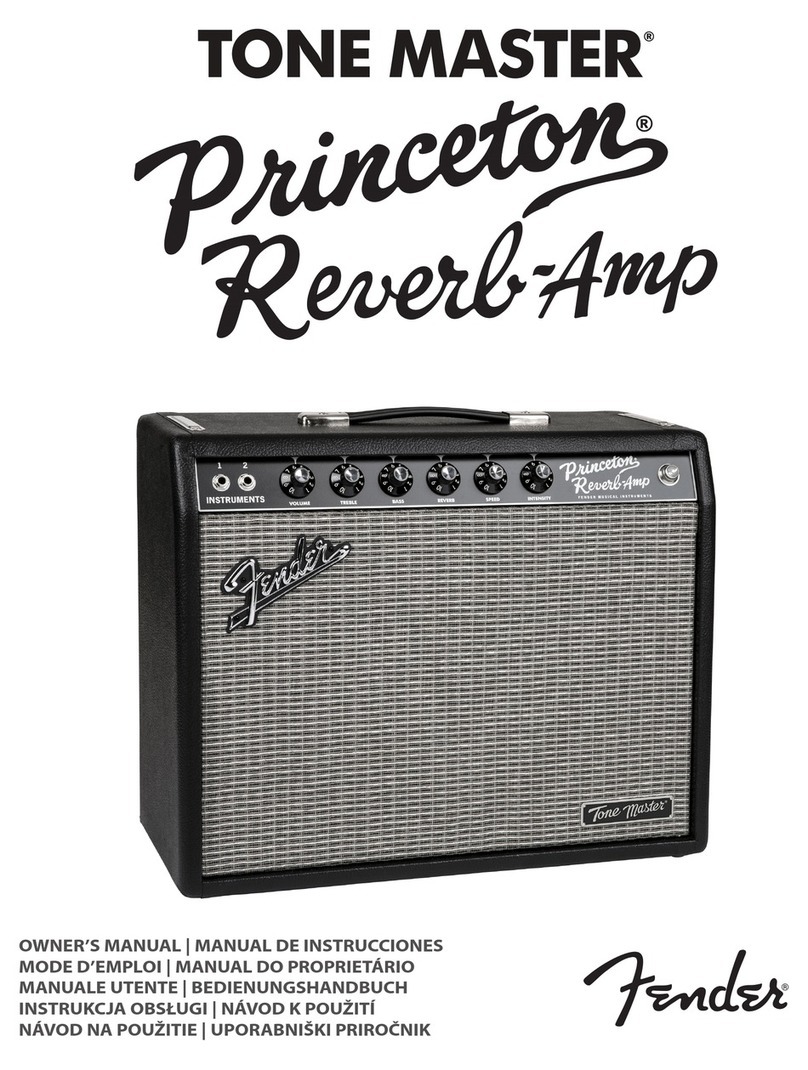 Fender TONE MASTER Princeton Reverb-Amp User manual