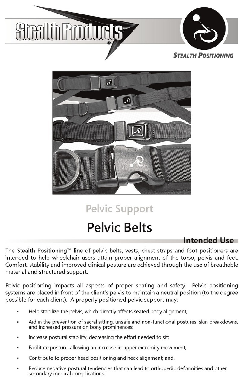 Stealth Products Stealth Positioning Pelvic Belts User manual
