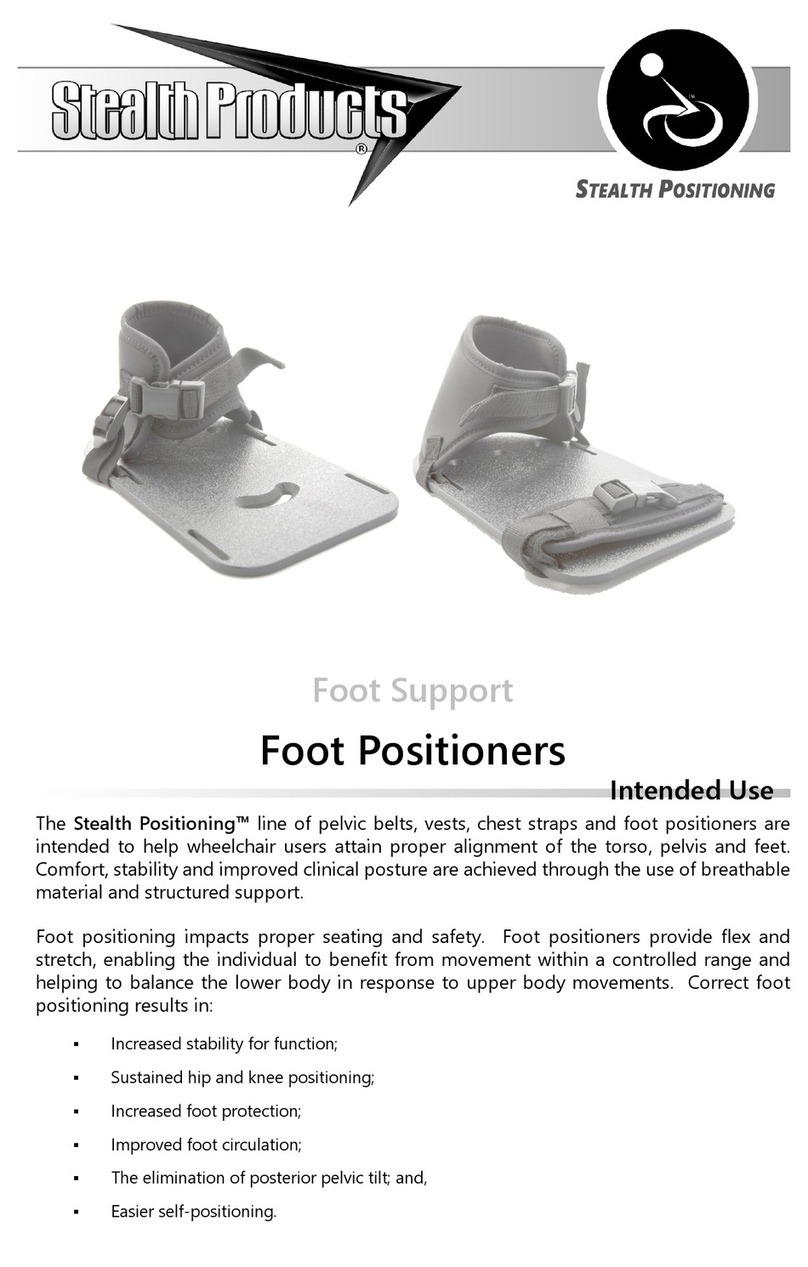 Stealth Products Stealth Positioning Foot Positioners manual Stealth Products Stealth Positioning Foot Positioners manual
