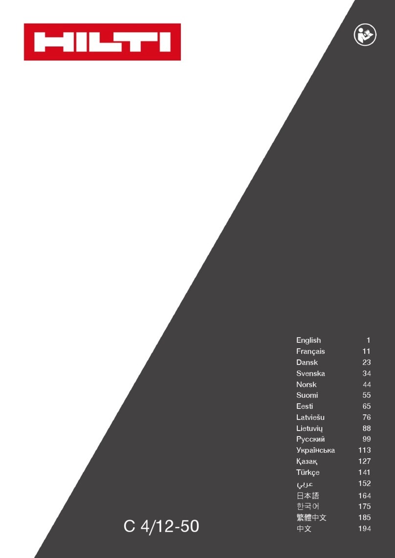 Hilti C 4/12-50 User manual Hilti C 4/12-50 User manual