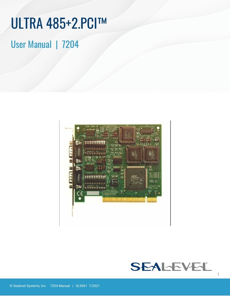 SeaLevel ULTRA 485+2.PCI User manual