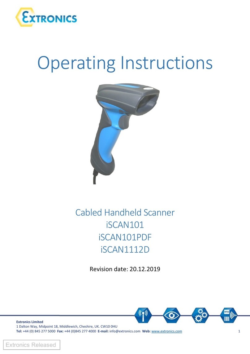 extronics iSCAN101 operating instructions
