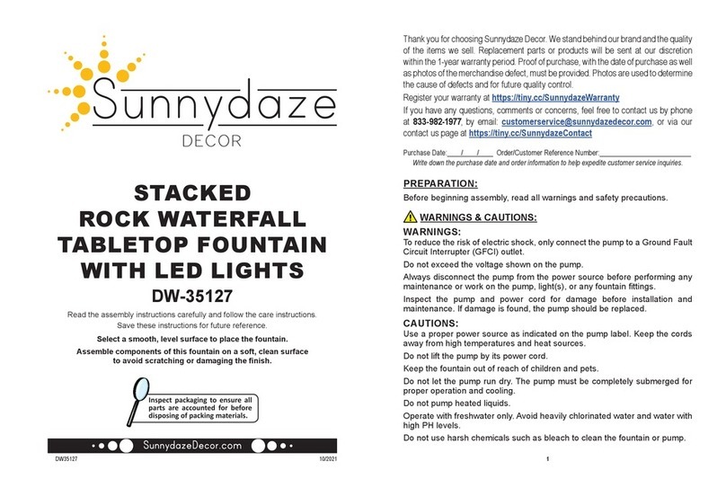 Sunnydaze Decor DW-35127 Assembly instructions