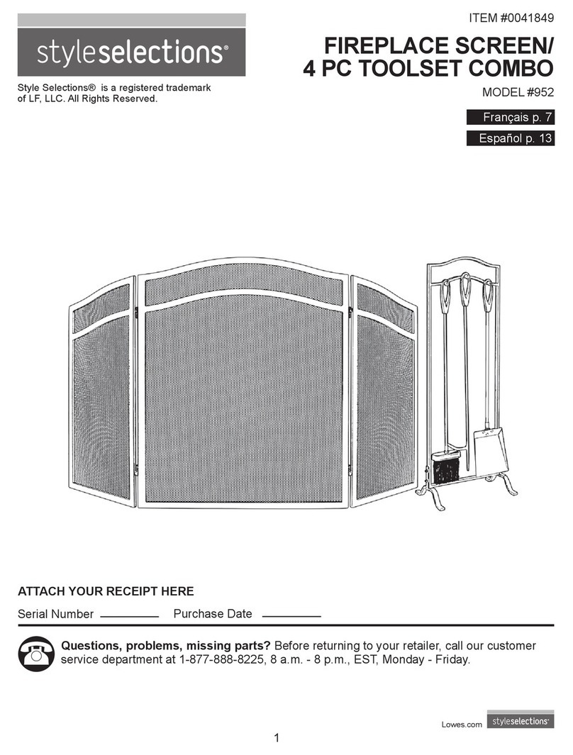 Style selections 952 instructions
