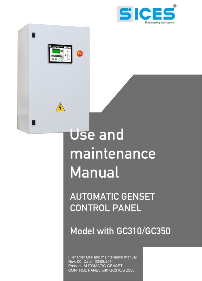 Sices GC310 Use and maintenance manual