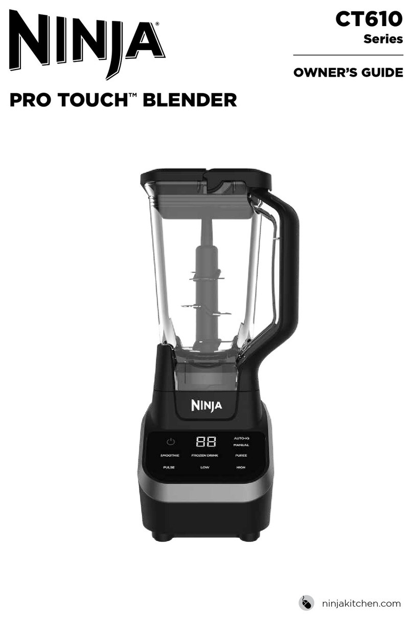 Ninja PRO TOUCH CT610 Series User manual