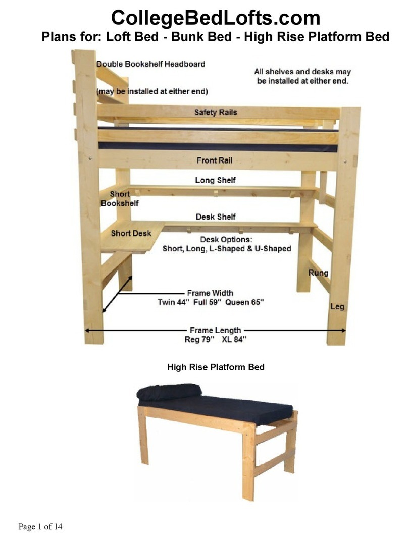 College Bed Lofts Loft Bed User manual College Bed Lofts Loft Bed User manual