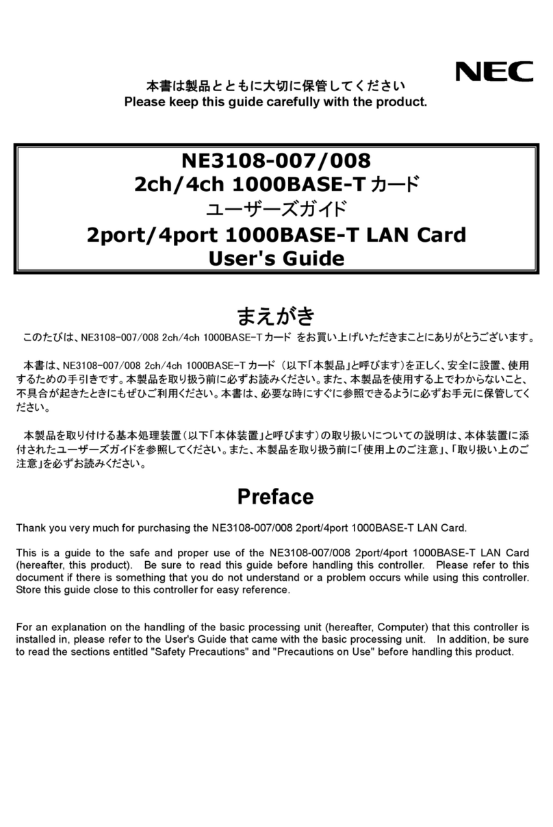 NEC NE3108-007 user guide