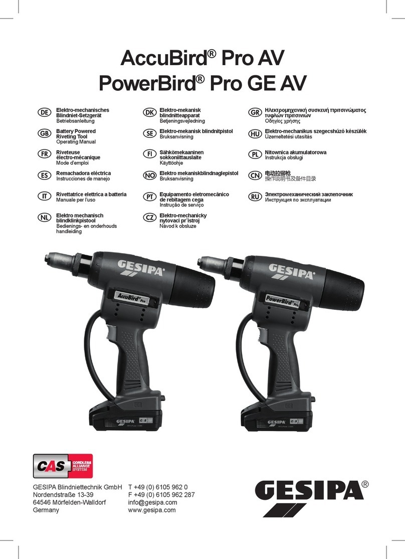 Gesipa AccuBird Pro AV User manual