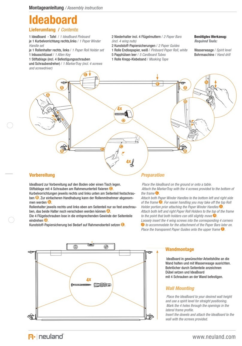 neuland IdeaBoard Assembly instruction neuland IdeaBoard Assembly instruction