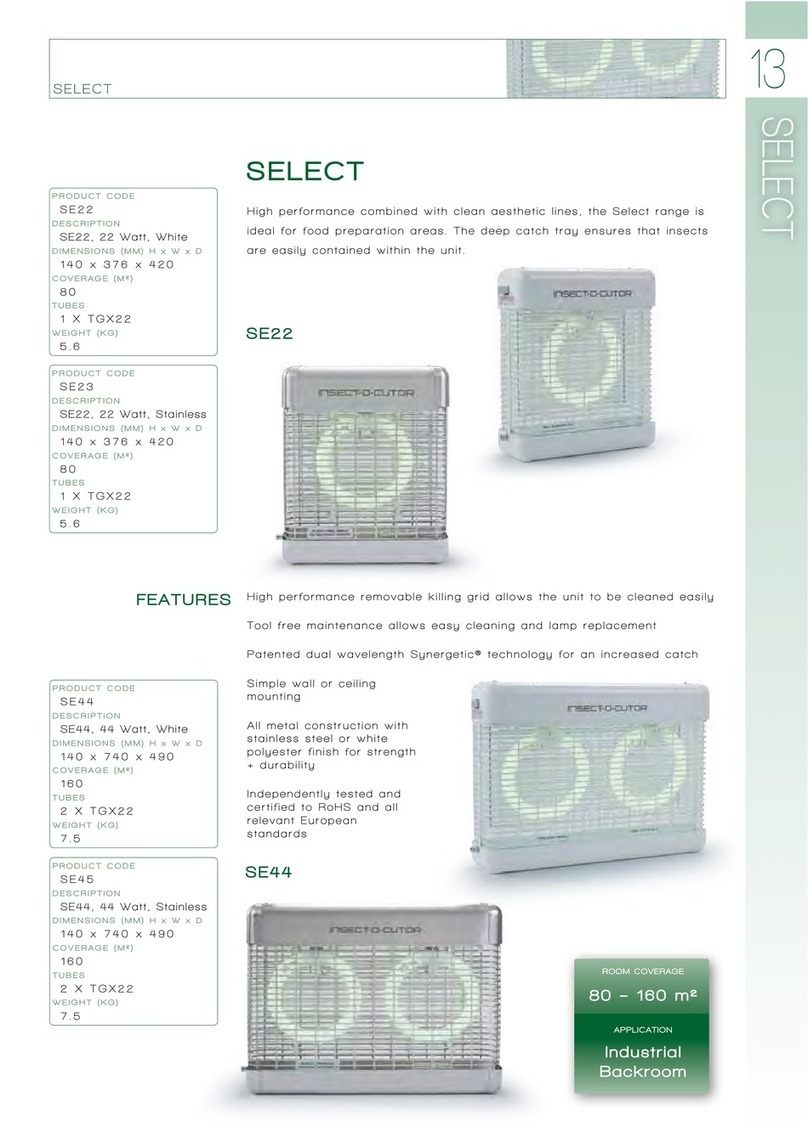 Select Insect-O-Cutor SE22 instructions
