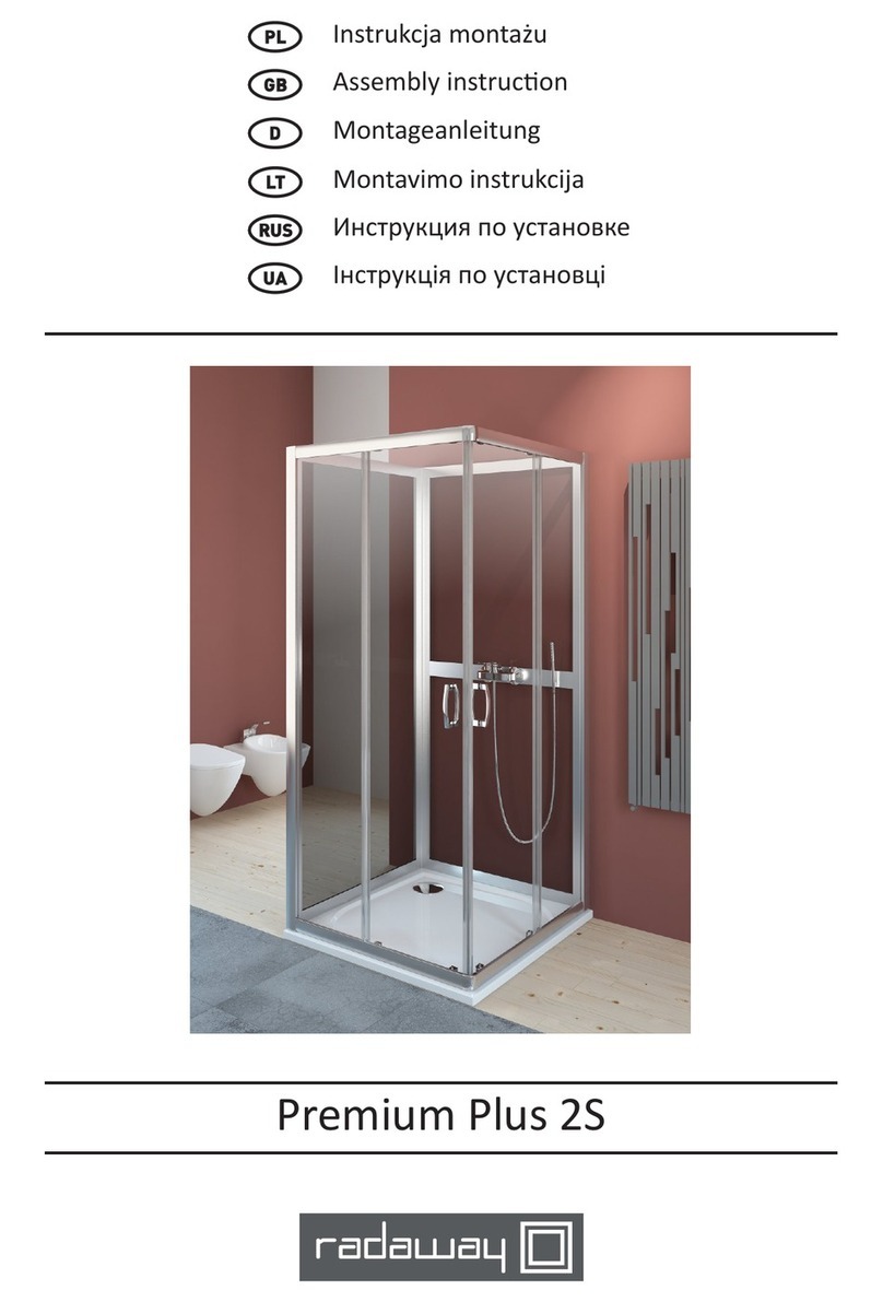 Radaway Premium Plus 2S User manual Radaway Premium Plus 2S User manual