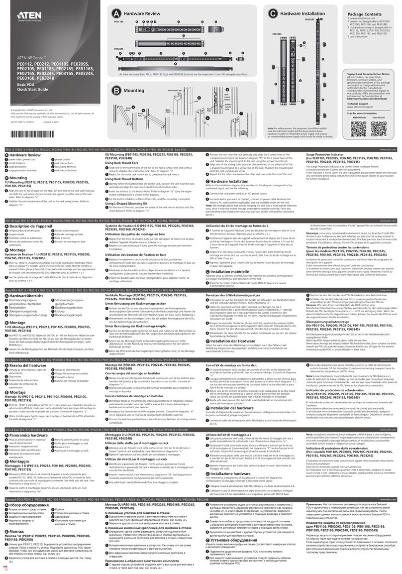 ATEN NRGence PE0112 quick start guide