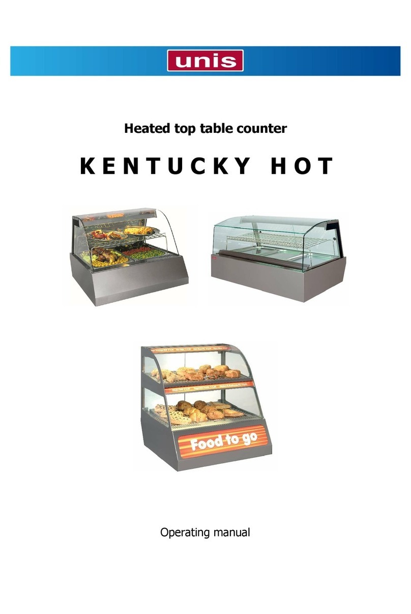 UNIS KENTUCKY HOT GN1 operating manual