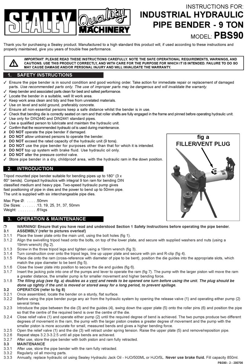 Sealey PBS90 instructions