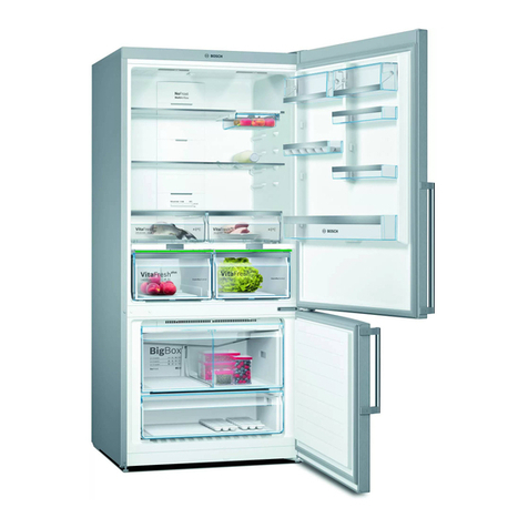 Bosch KGN86 Series Specification sheet