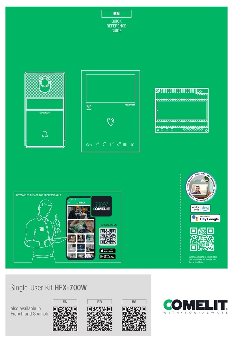 Comelit HFX-700W User manual